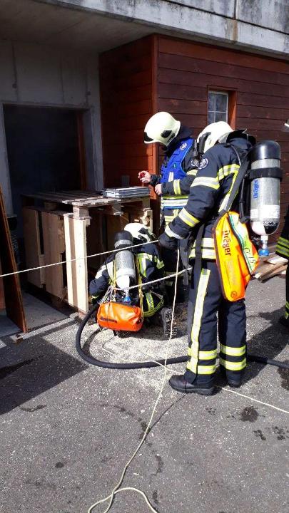 Les pompiers de Collombey-Muraz s'exercent sur la commune